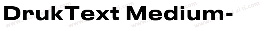 DrukText Medium字体转换